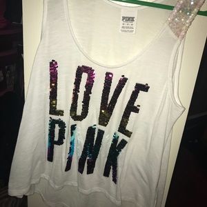 Limited edition vs pink tank top